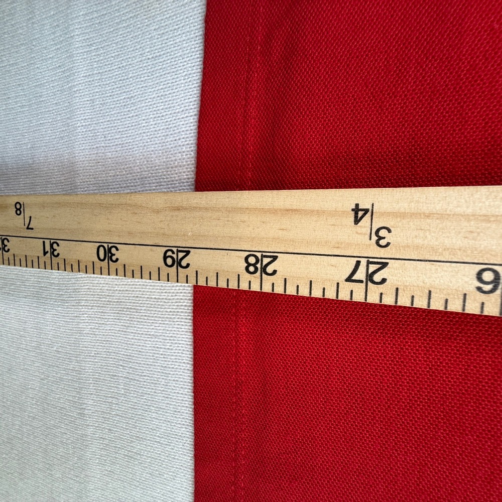 Long Beach Polo Club XXL Red White Navy Blue Colorblock Short Sleeve Polo Shirt - Picture 9 of 10